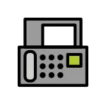 Fax Machine SVG Icon